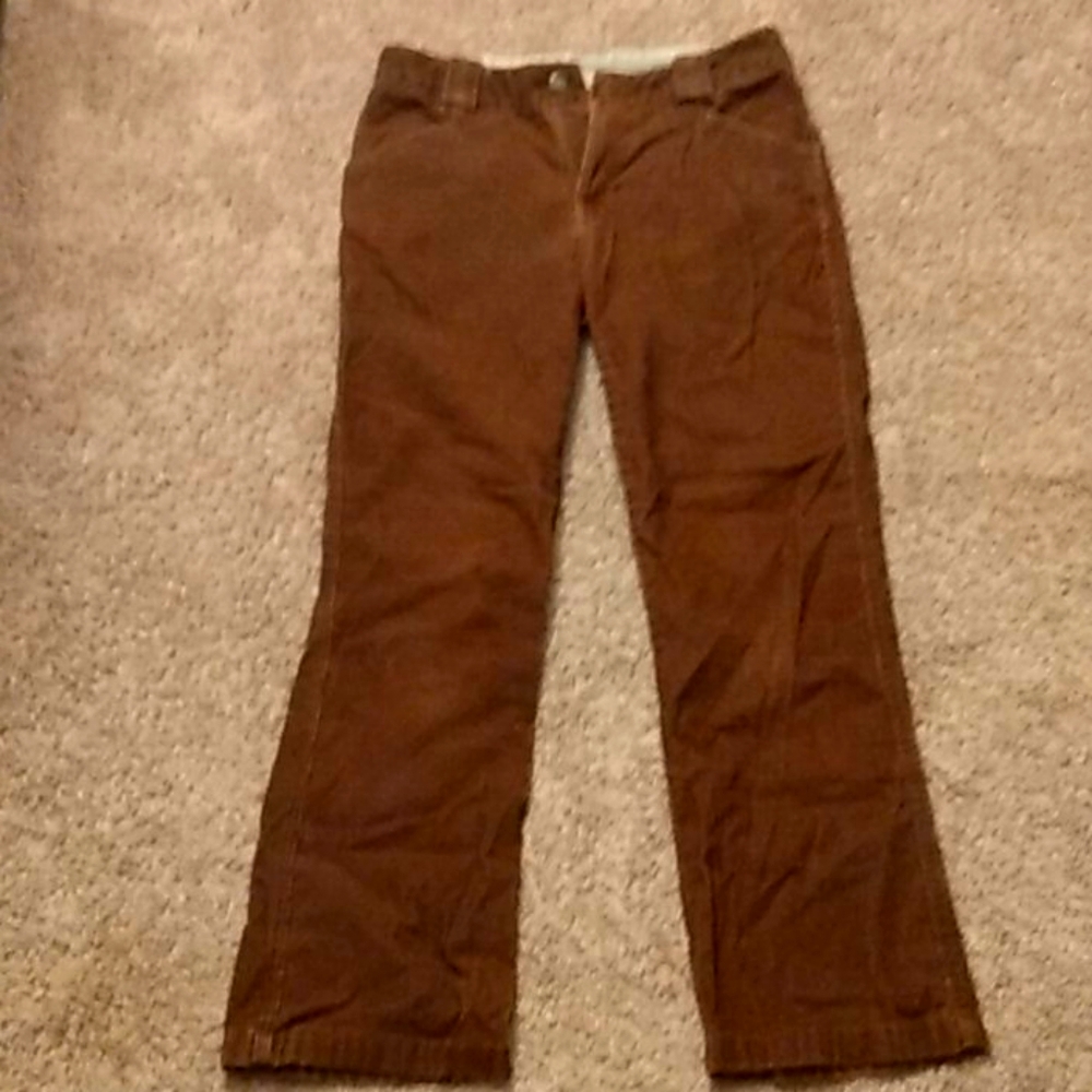 North Face Corduroy Brown Pants Size 6